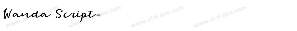 Wanda Script字体转换